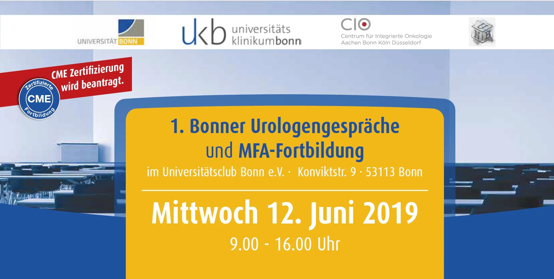 RA Schabbeck auf den 1. Bonner Urologengesprächen und MFA-Fortbildung