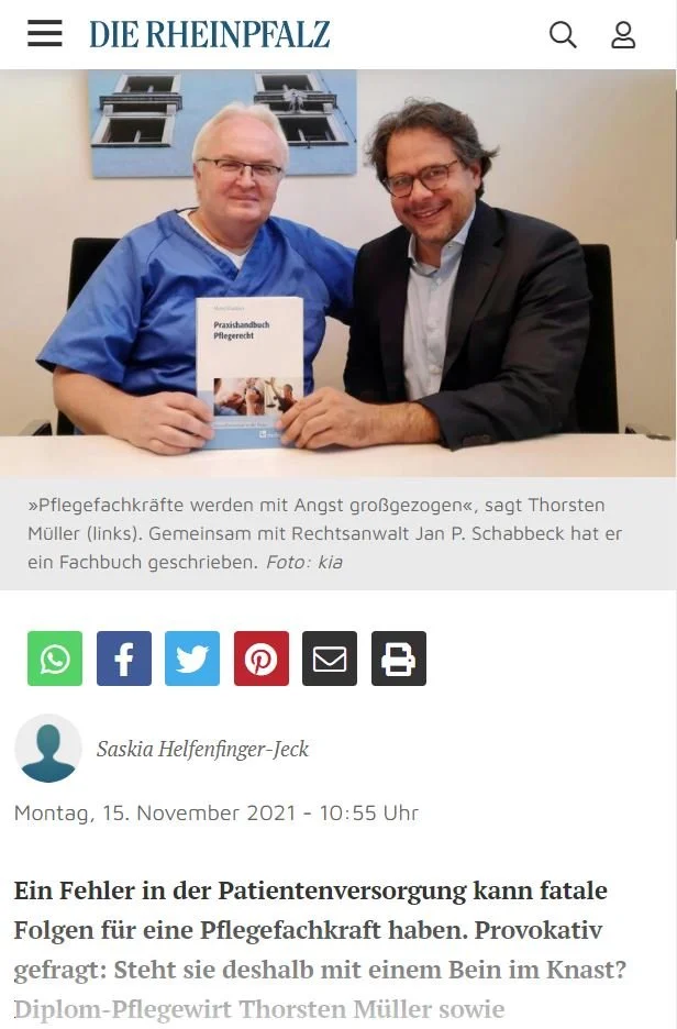 Die Rheinpfalz berichtet über PuBlikation