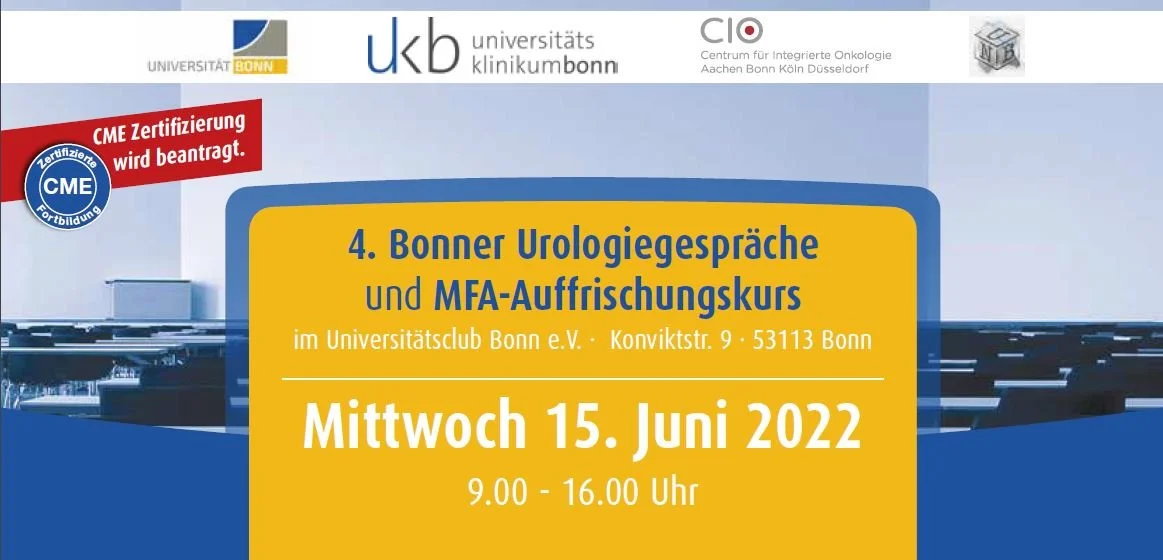 RA Jan P. Schabbeck bei den 4. Bonner Urologiegespräche 2022