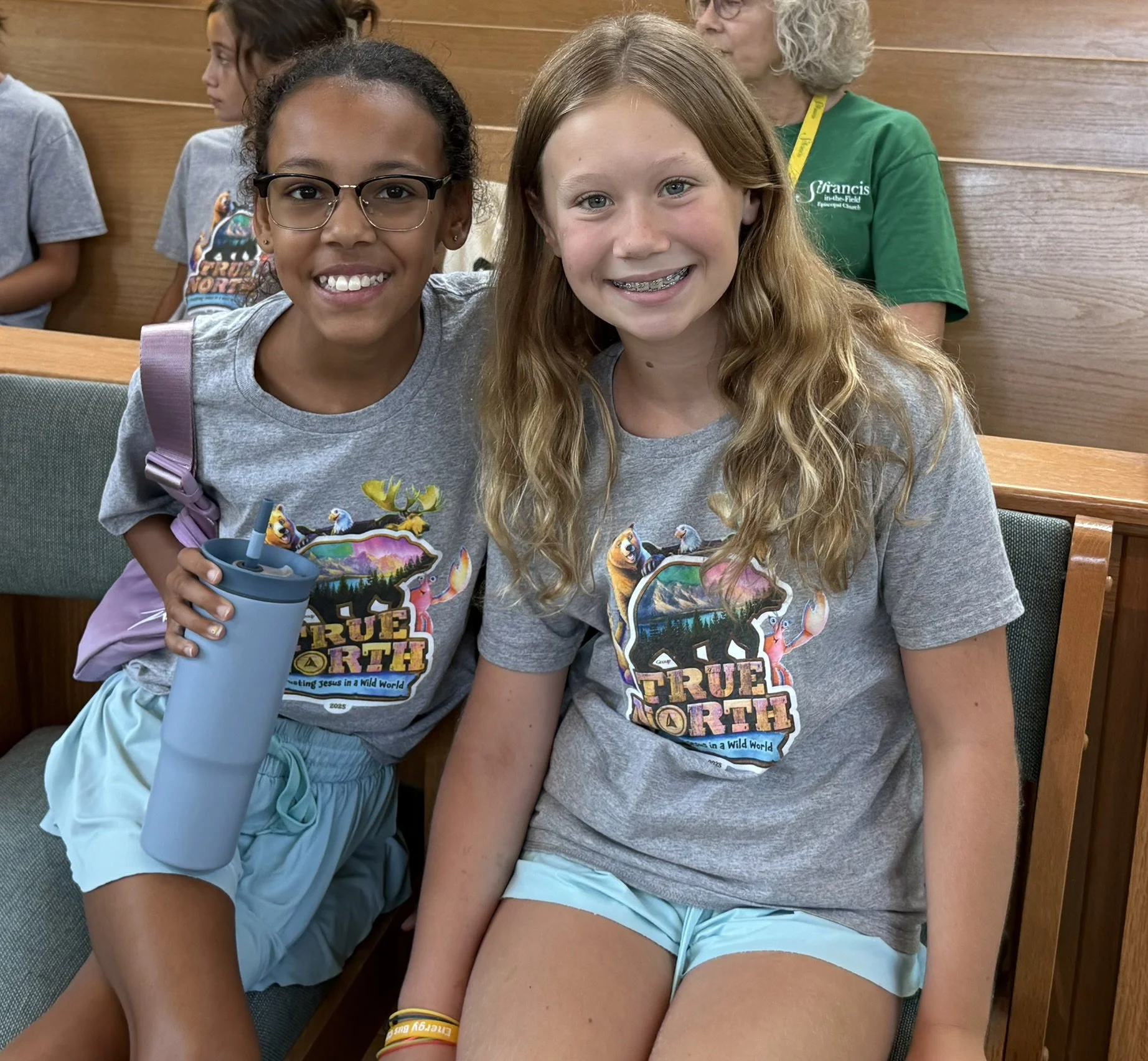 Chloe Brawn and Heidi Sommer smiling at VBS.JPEG