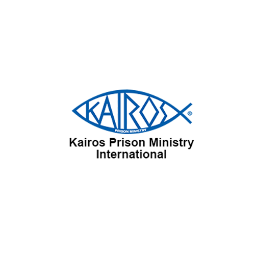 Logo of Kairos Prison Ministry International, featuring an eye-shaped design with the word 'KAIROS' inside.
