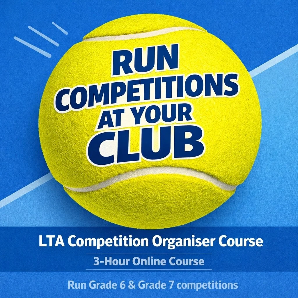 Interested in running competitions at your club?

The LTA Competition Organiser Course is a 3-hour online course ideal for coaches, volunteers, parents or club members who want to help grow tennis competition locally.

After completing the course, yo