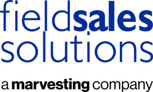 The logo for Field Sales Solutions featuring the words 'field sales solutions' in blue text.