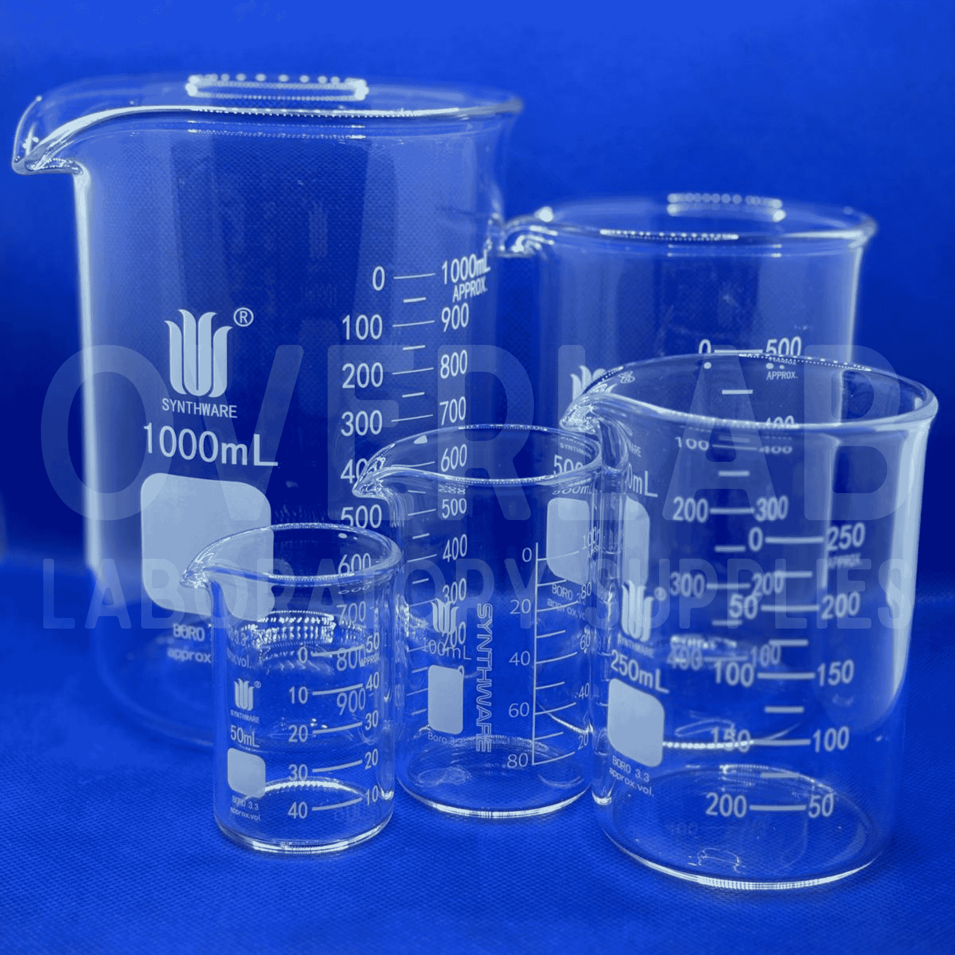 Beaker, Spout, Low Form, Full Graduation — OVERLAB