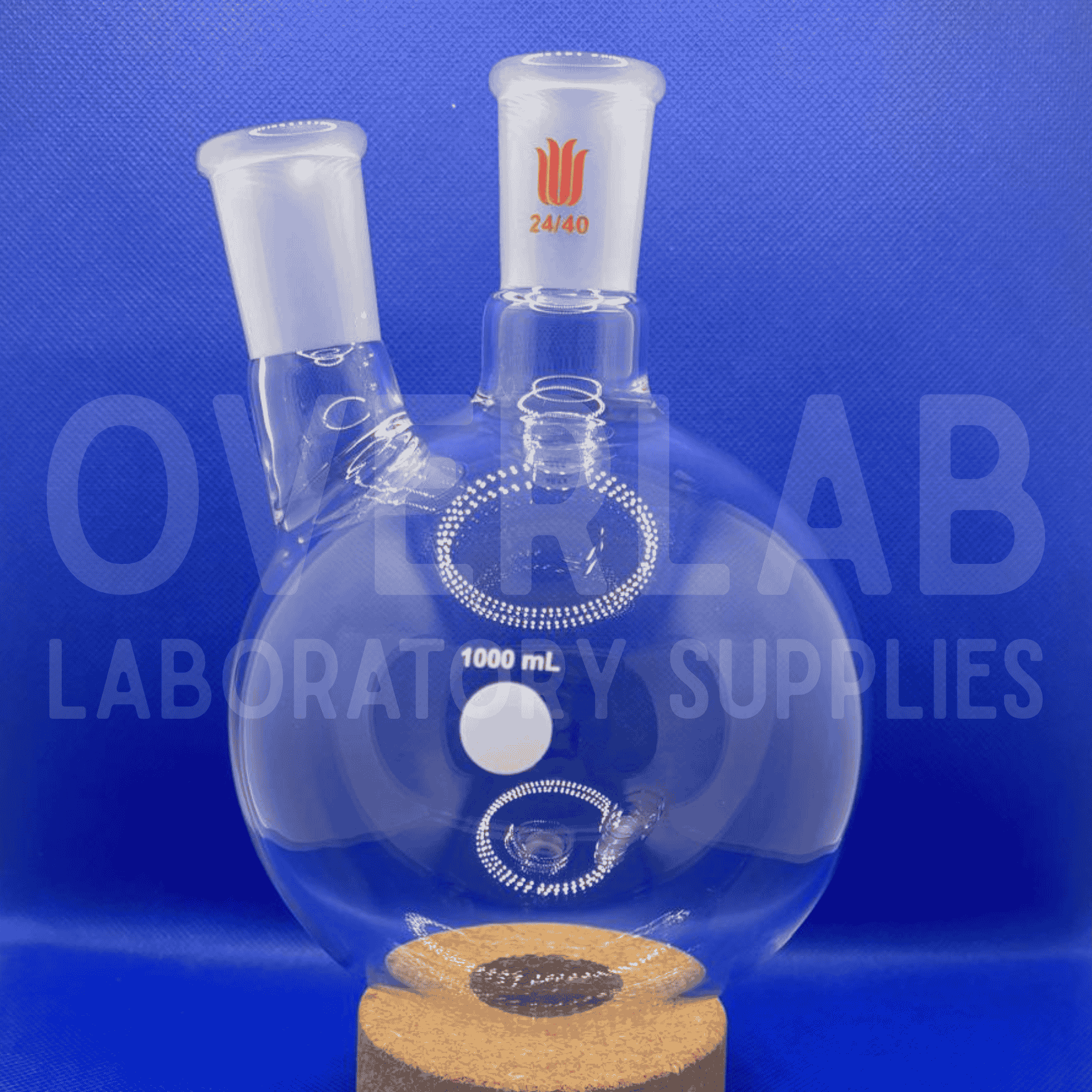 Round-Bottom Flask, Two-Neck