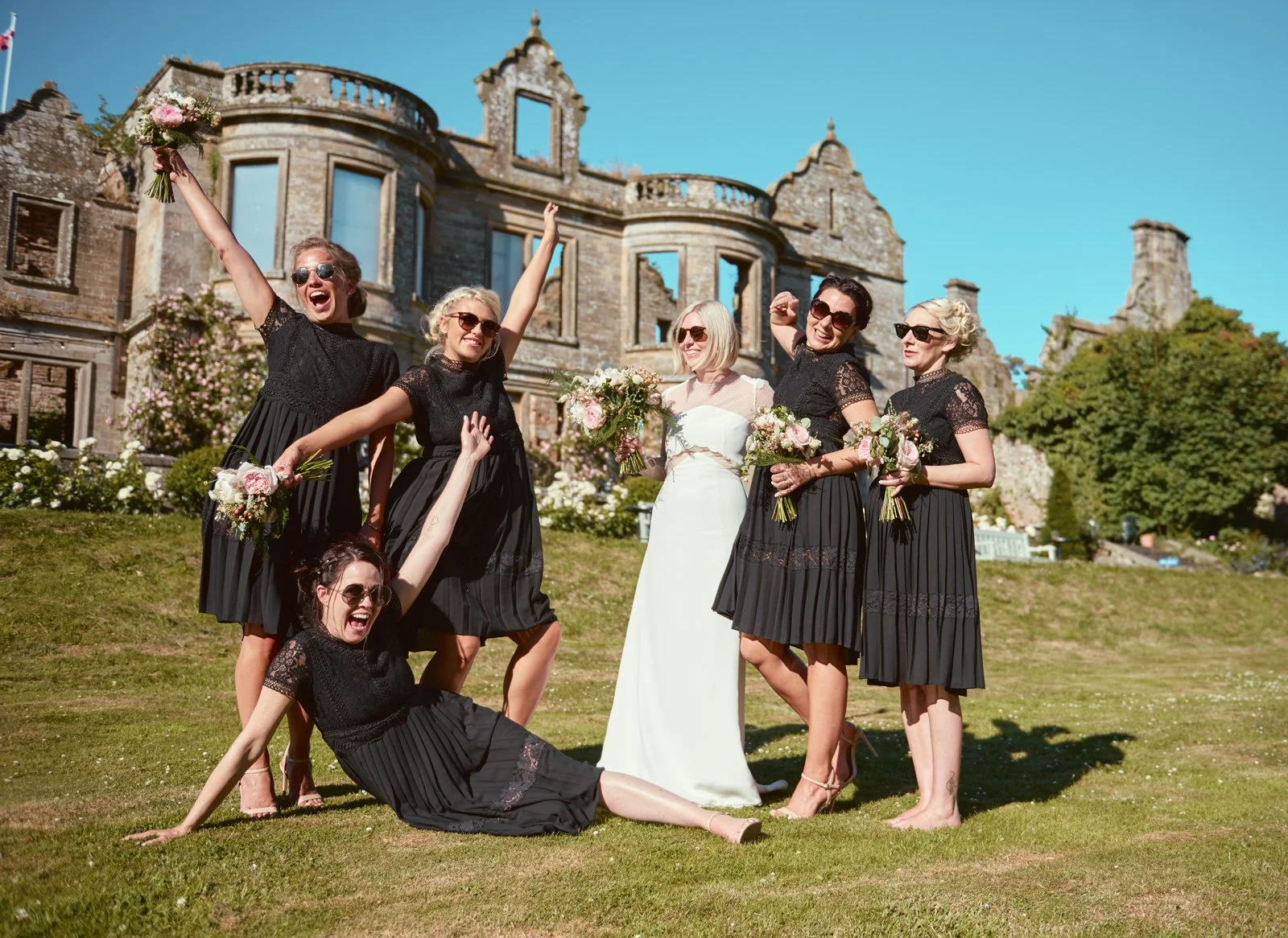 kirklinton hall cumbria uk wedding photographer bridesmaids group photography 409.JPG