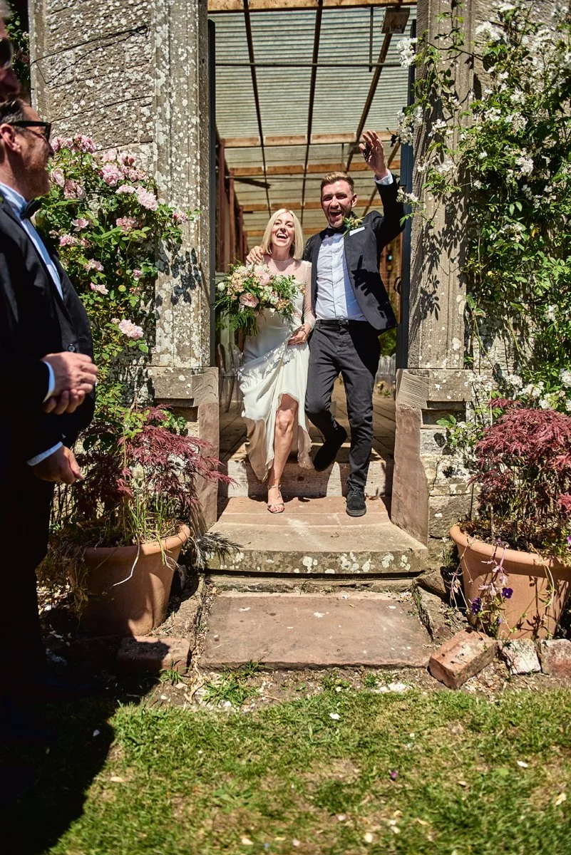 kirklinton hall cumbria uk wedding photographer confetti throw aisle photography 304.JPG