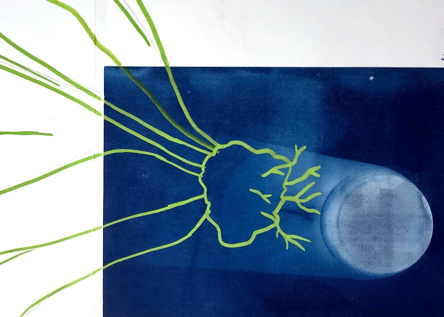 Groundworks - Forschungstagebuch: Cyanotypien und Notizen zu verschiedenen urbanen G&auml;rten in Berlin.

 Entstanden im Rahmen des Seminars &bdquo;groundwork&ldquo; von Prof. Dr. Nanna L&uuml;th, Universit&auml;t der K&uuml;nste Berlin, 2023

//

G