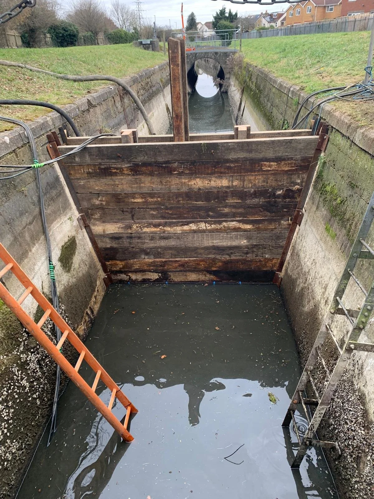 Timber stop log isolations