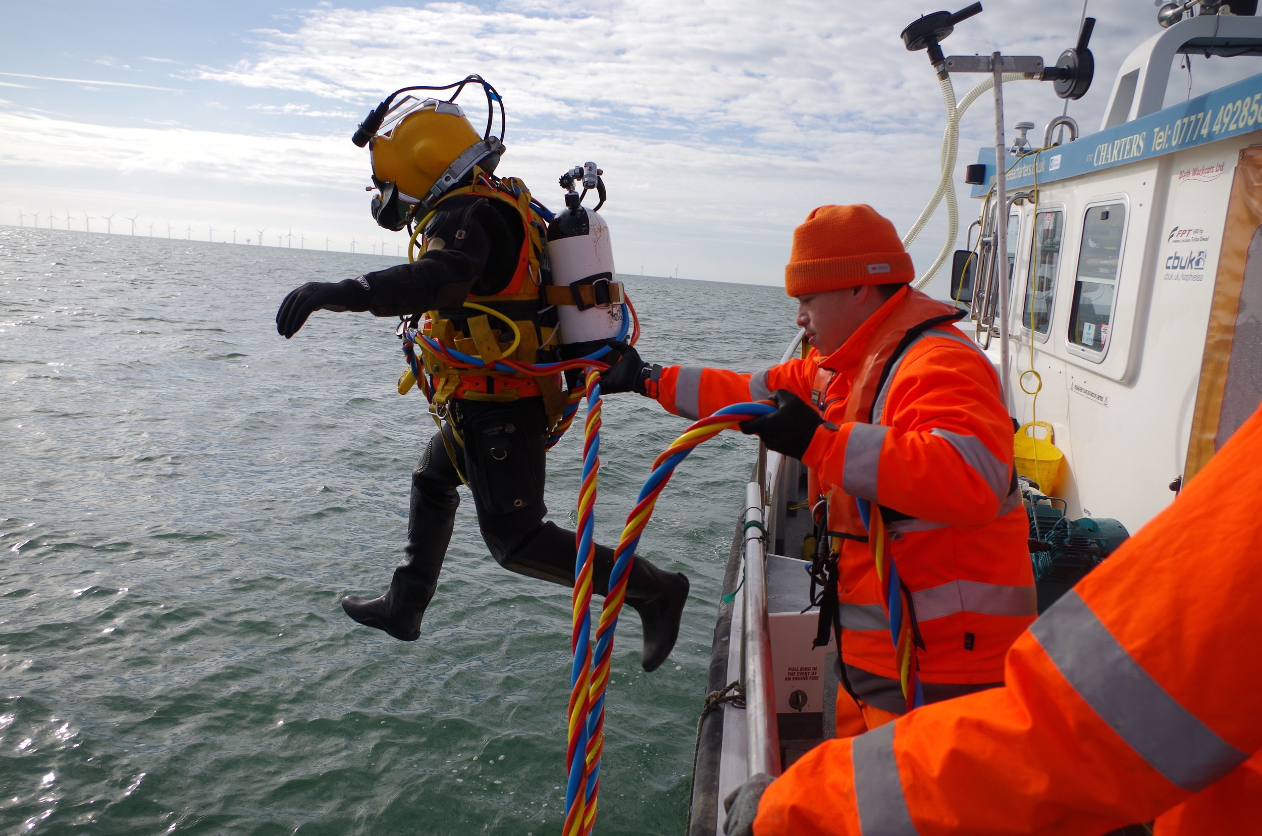 Sea outfall dive surveys 
