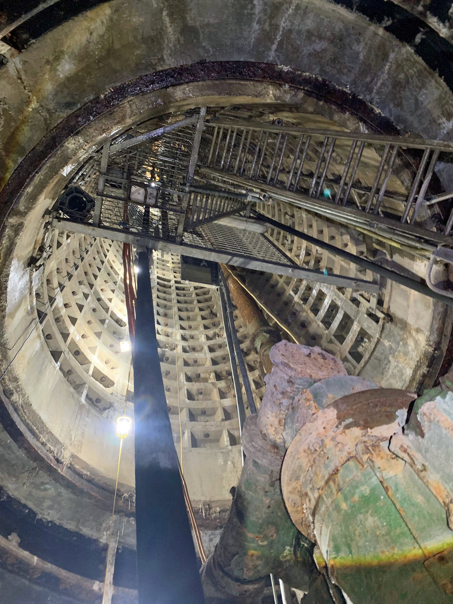 MMP welders working 60m below ground 