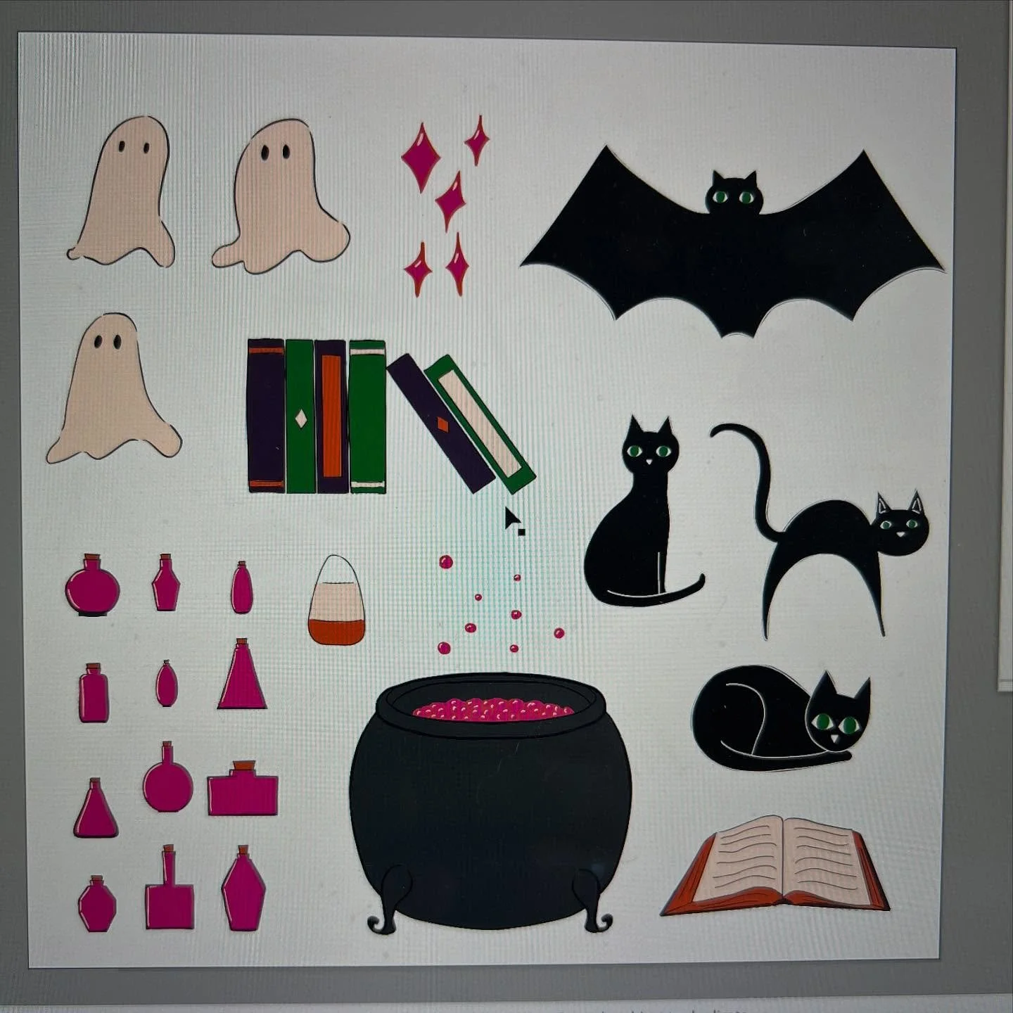Prepping for #spookyseason! #Halloween collection coming soon! 

#ghost #bat #blackcat #spells #potions #surfacepattern #surfacepatterndesign #repeatingpattern #digitalart