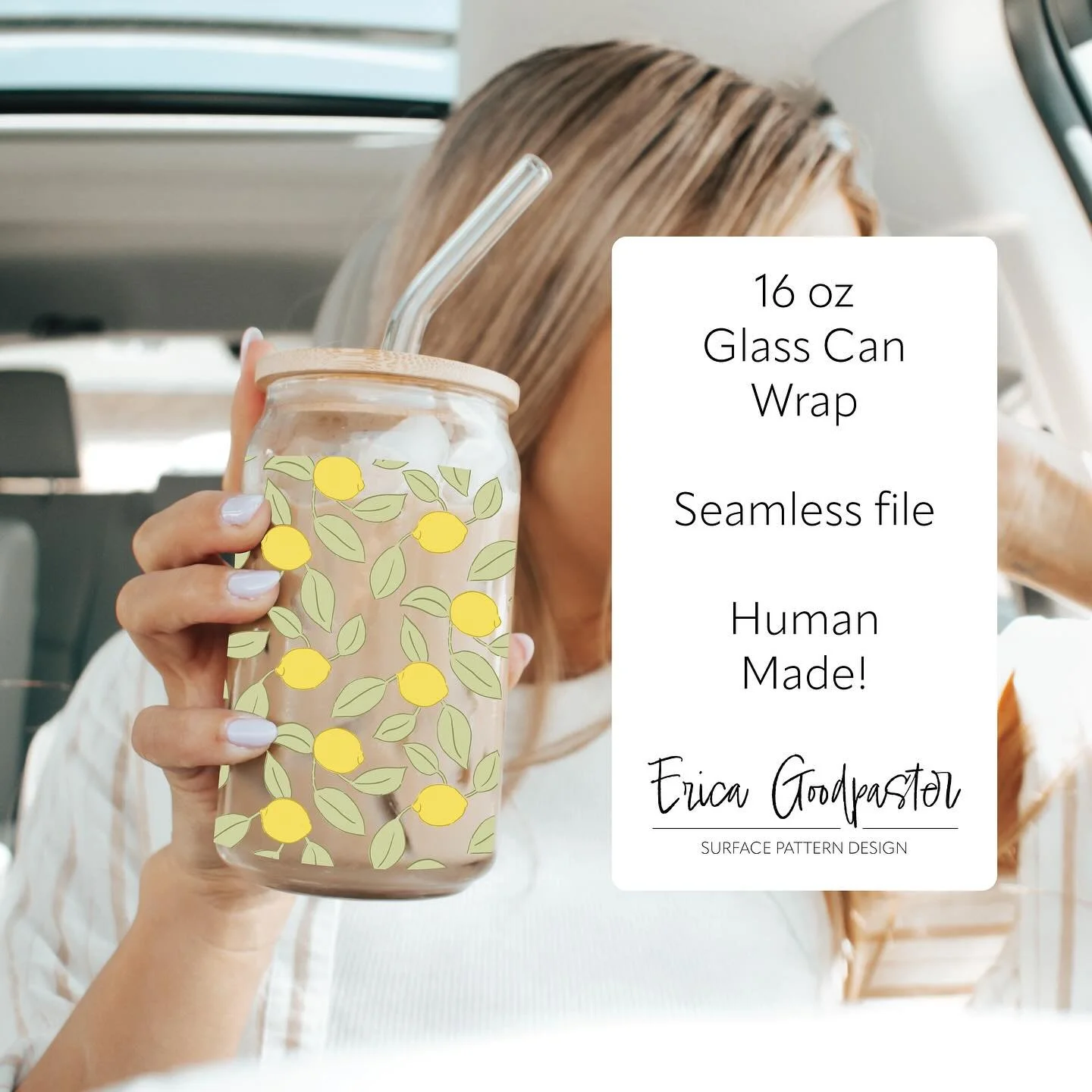 Now available in my @etsy shop! Cheerful #lemons as a #digitaldownload for #printablevinyl #sublimation and more!  Check out the link in my bio!

#surfacedesign #digitalart #repeatingpattern #libbycan #libbyglasscan #glasscan #skinnytumbler
