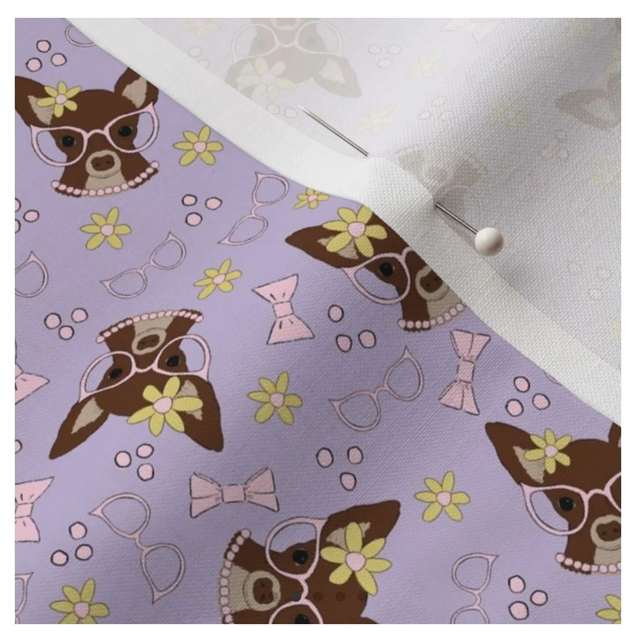 I just can&rsquo;t get enough of my @mina.mina.chihuahua collection. I have added other patterns to my @spoonflower account, and there are more patterns and more colorways in the works! 

#fabric #fabricdesign #surfacedesign #surfacepattern #surfacep