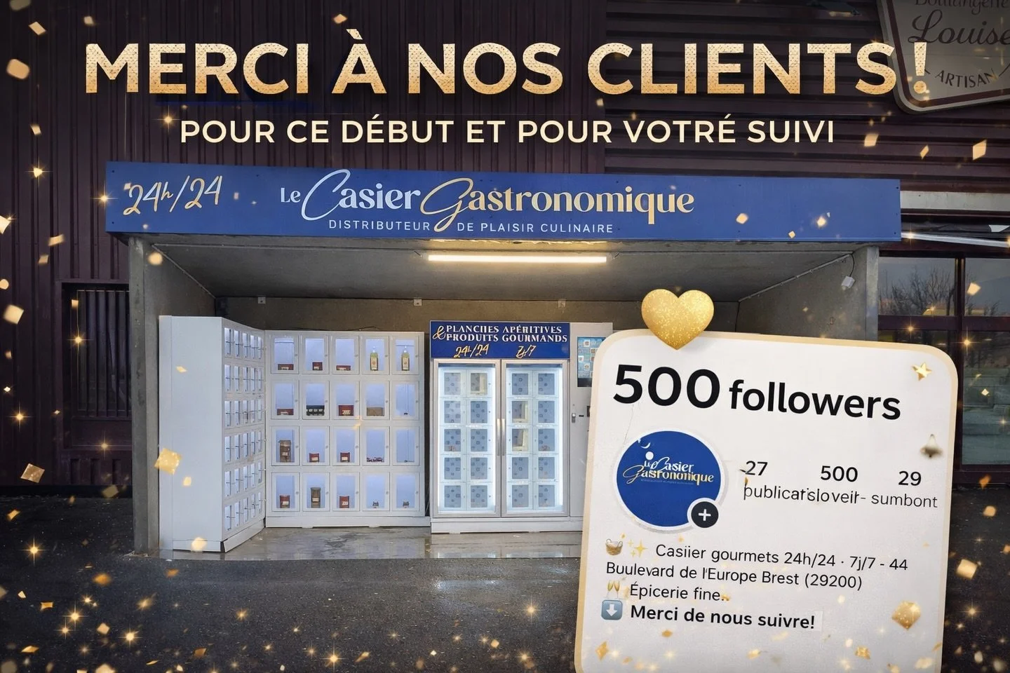 💙 500 MERCIS 💙

Quelle fiert&eacute; de voir notre communaut&eacute; grandir jour apr&egrave;s jour&hellip;
Merci pour ce d&eacute;but incroyable, pour votre confiance, vos passages au casier, vos messages et votre fid&eacute;lit&eacute; 🙏

📍 44 