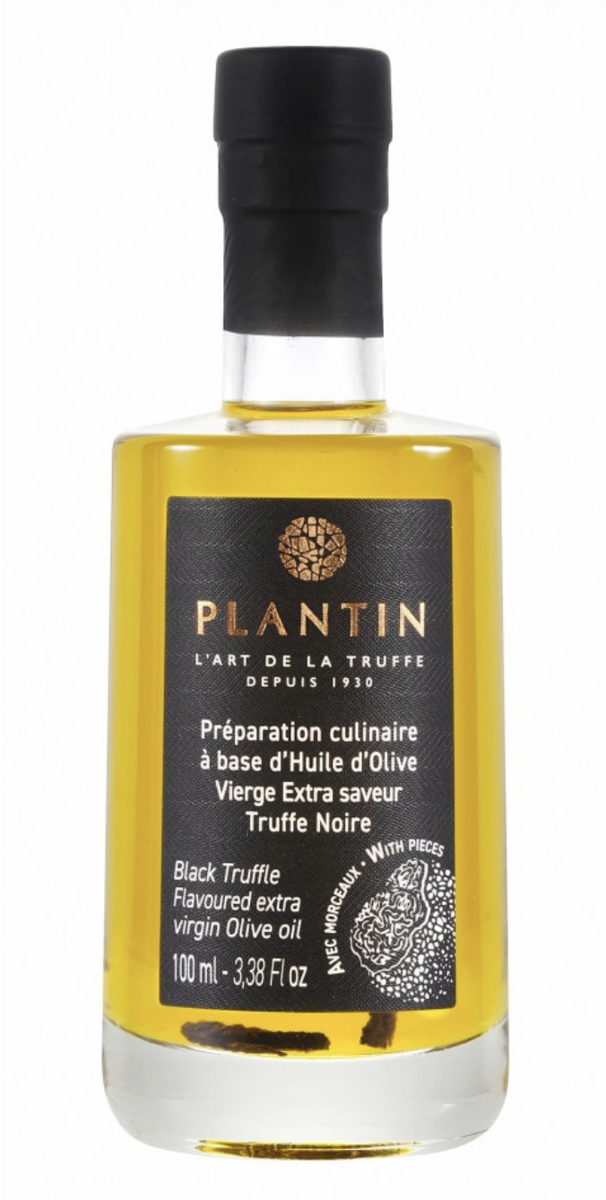 Huile olive aromatisé - Truffe Noire avec morceaux