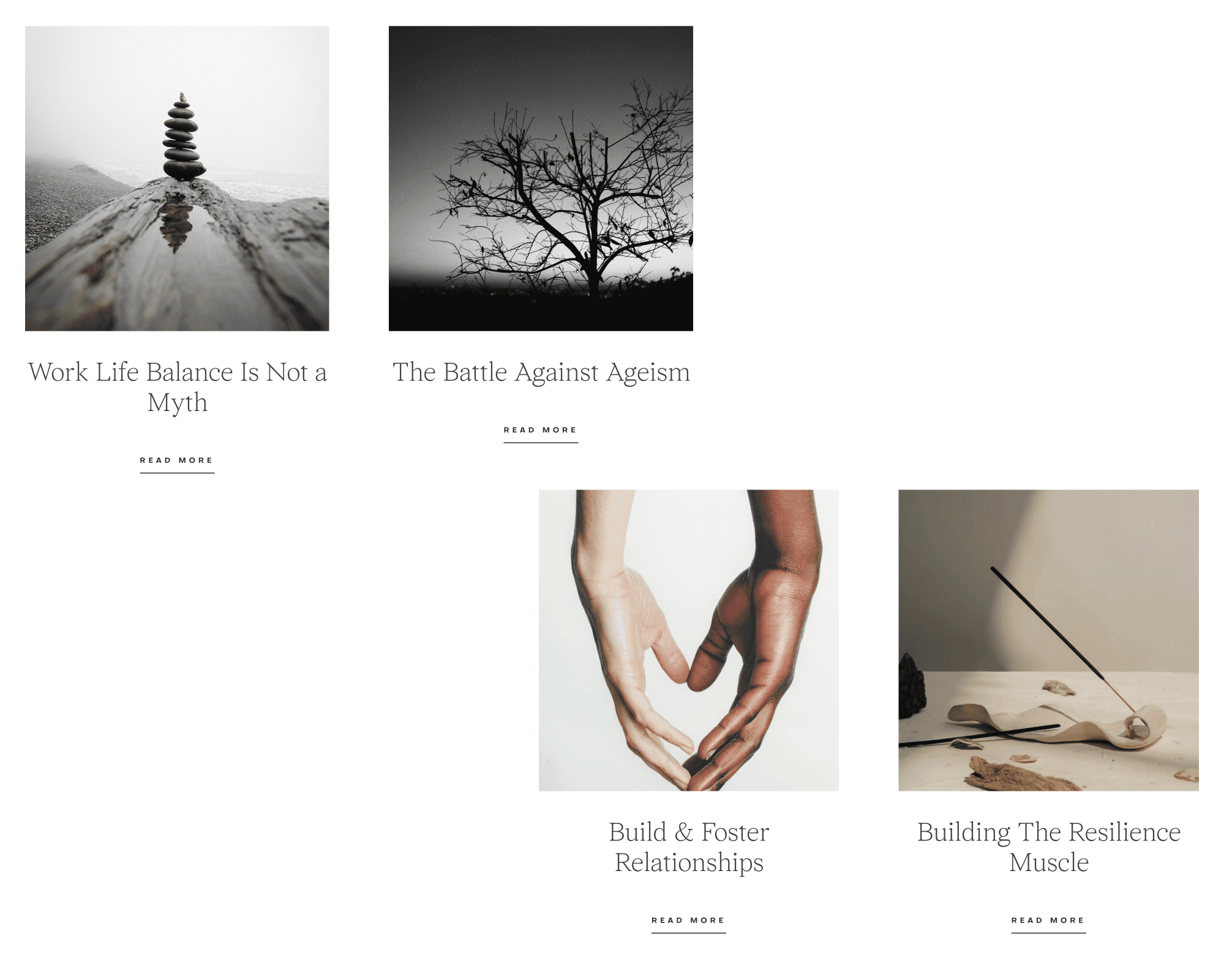 The Boldest Me website design