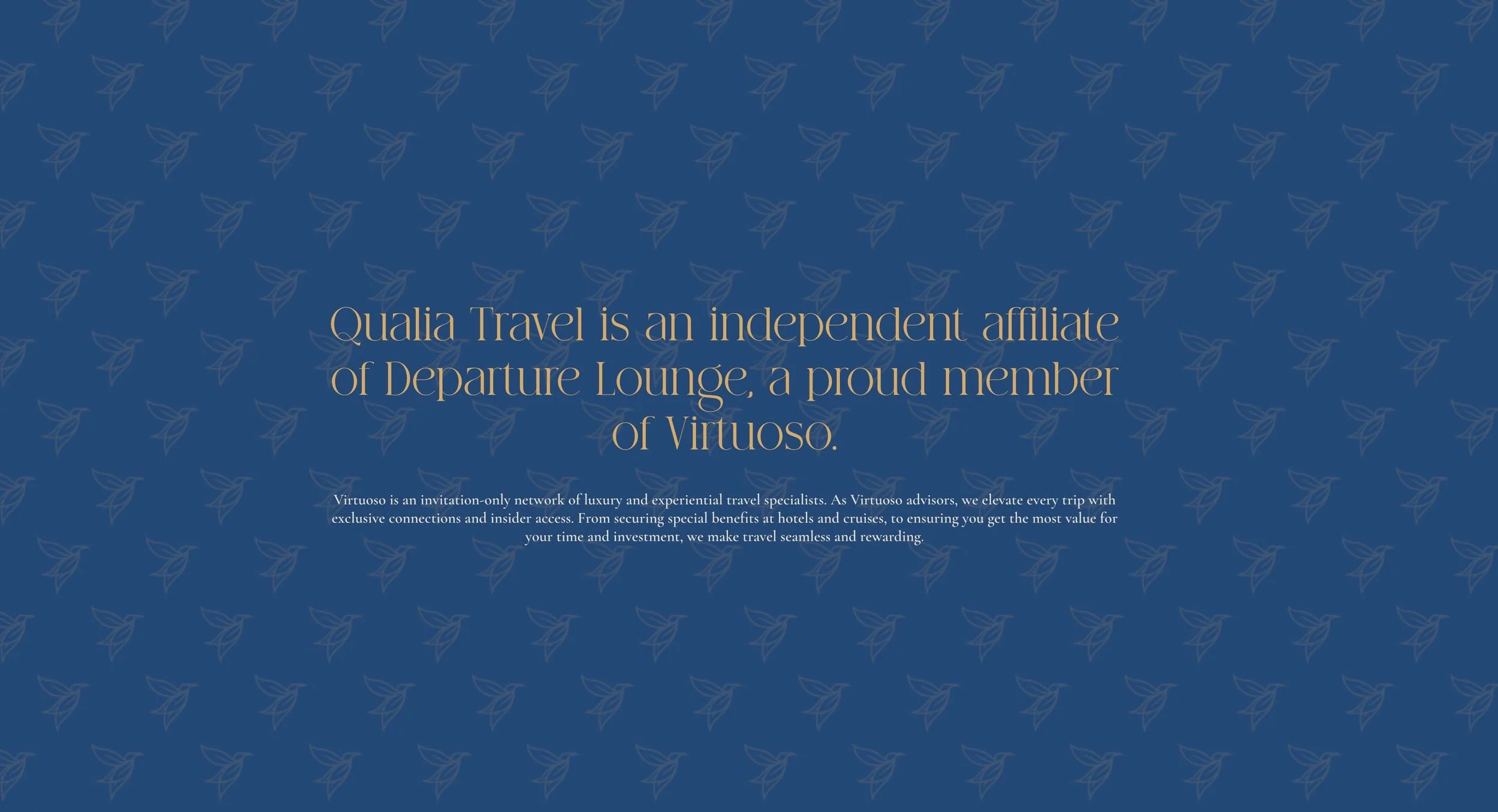 Qualia Travel website design