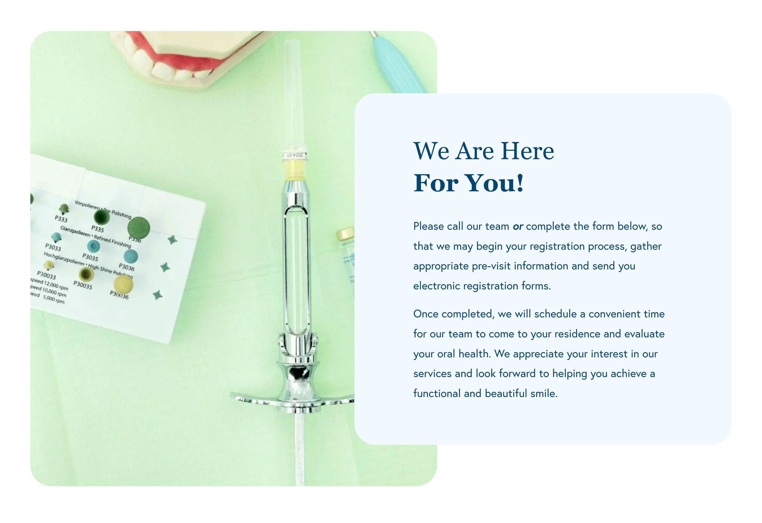 District Mobile Dental website image