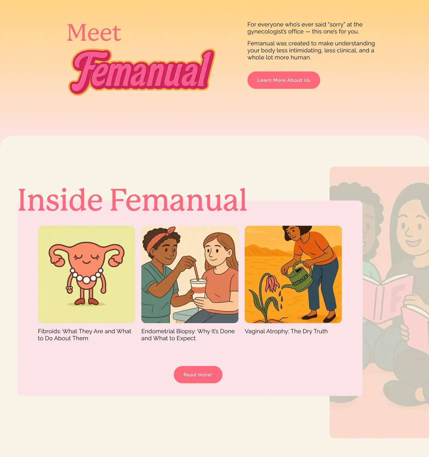 Website design for Femanual