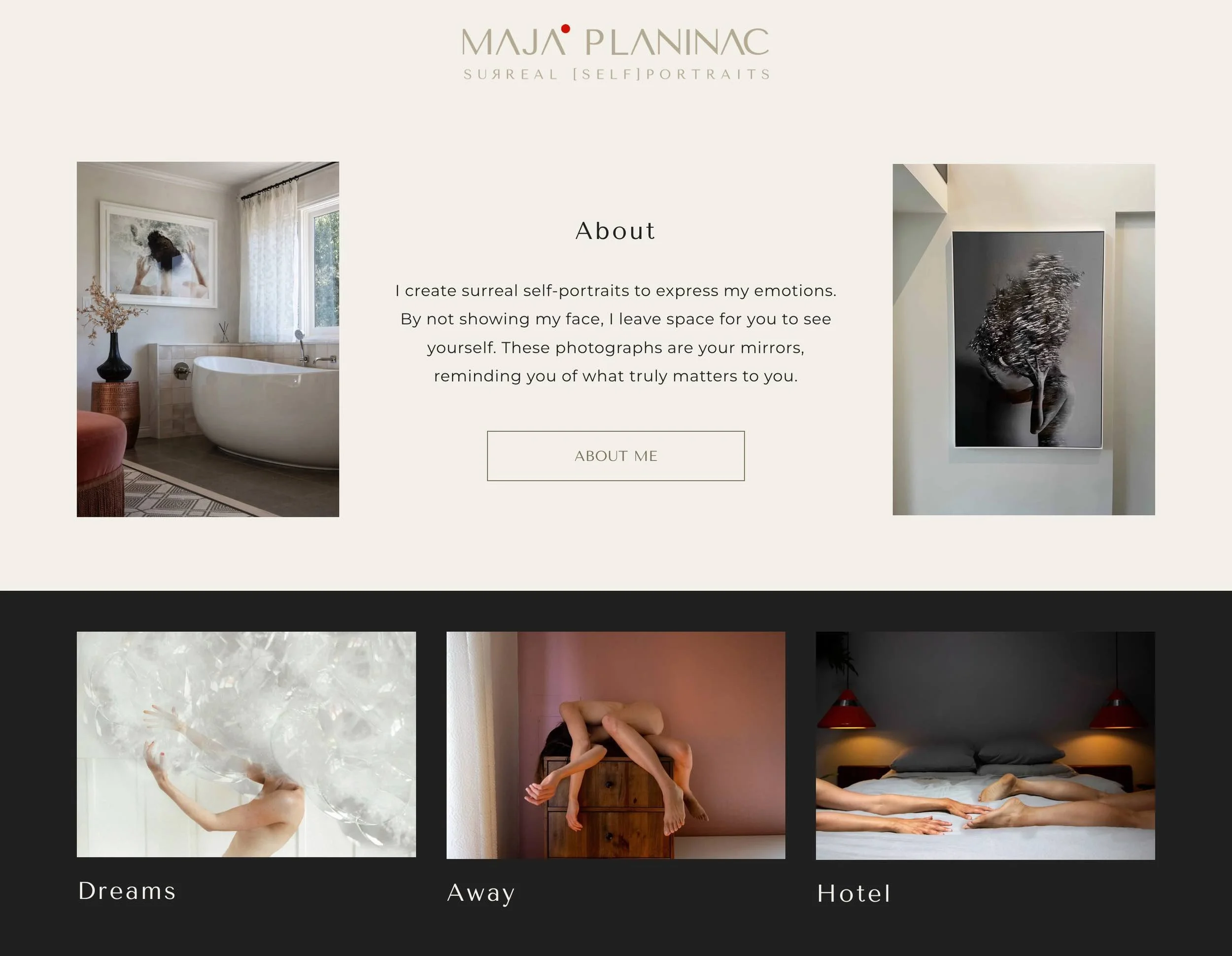 Maja Planinac website design