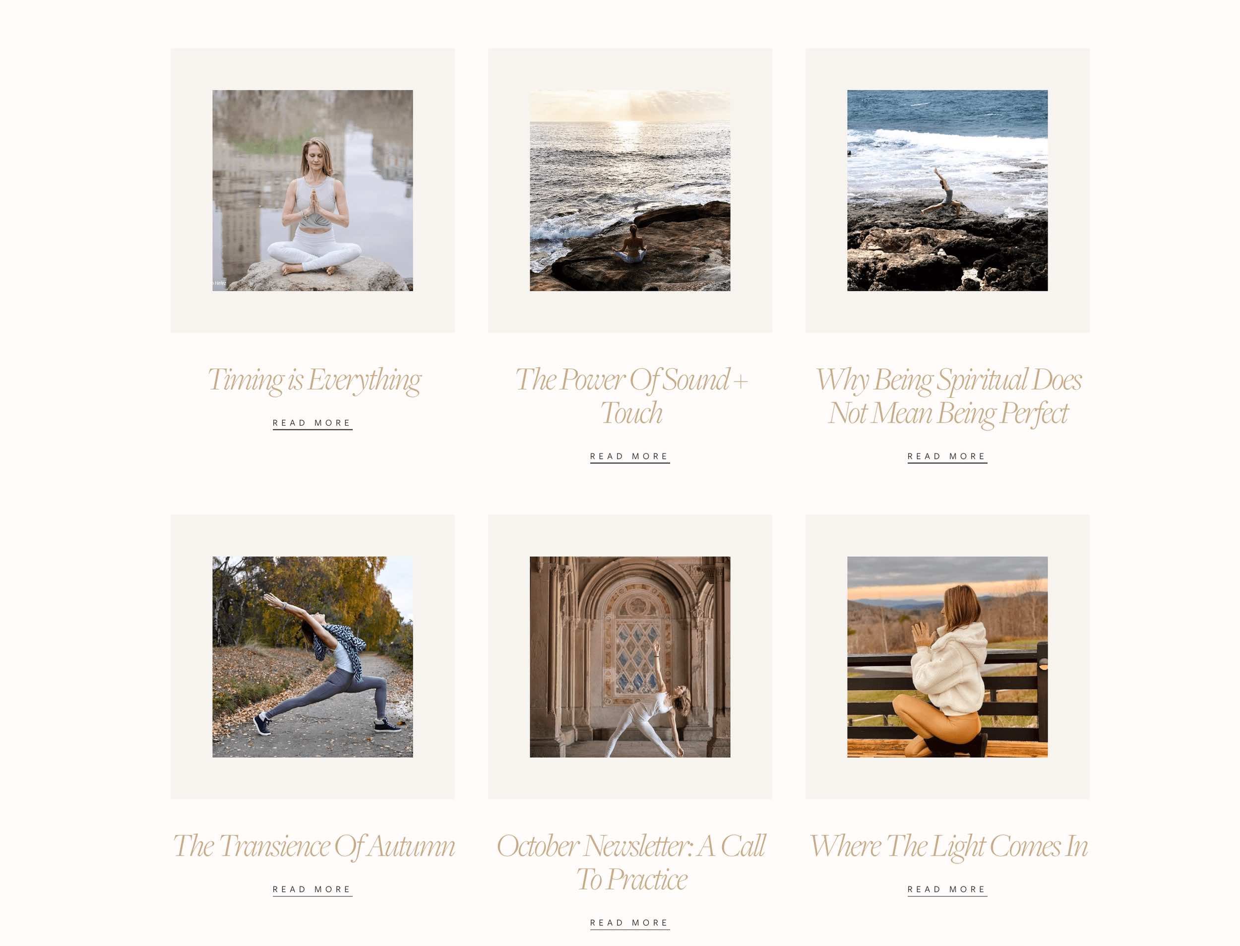 Sarah Platt Finger website layout