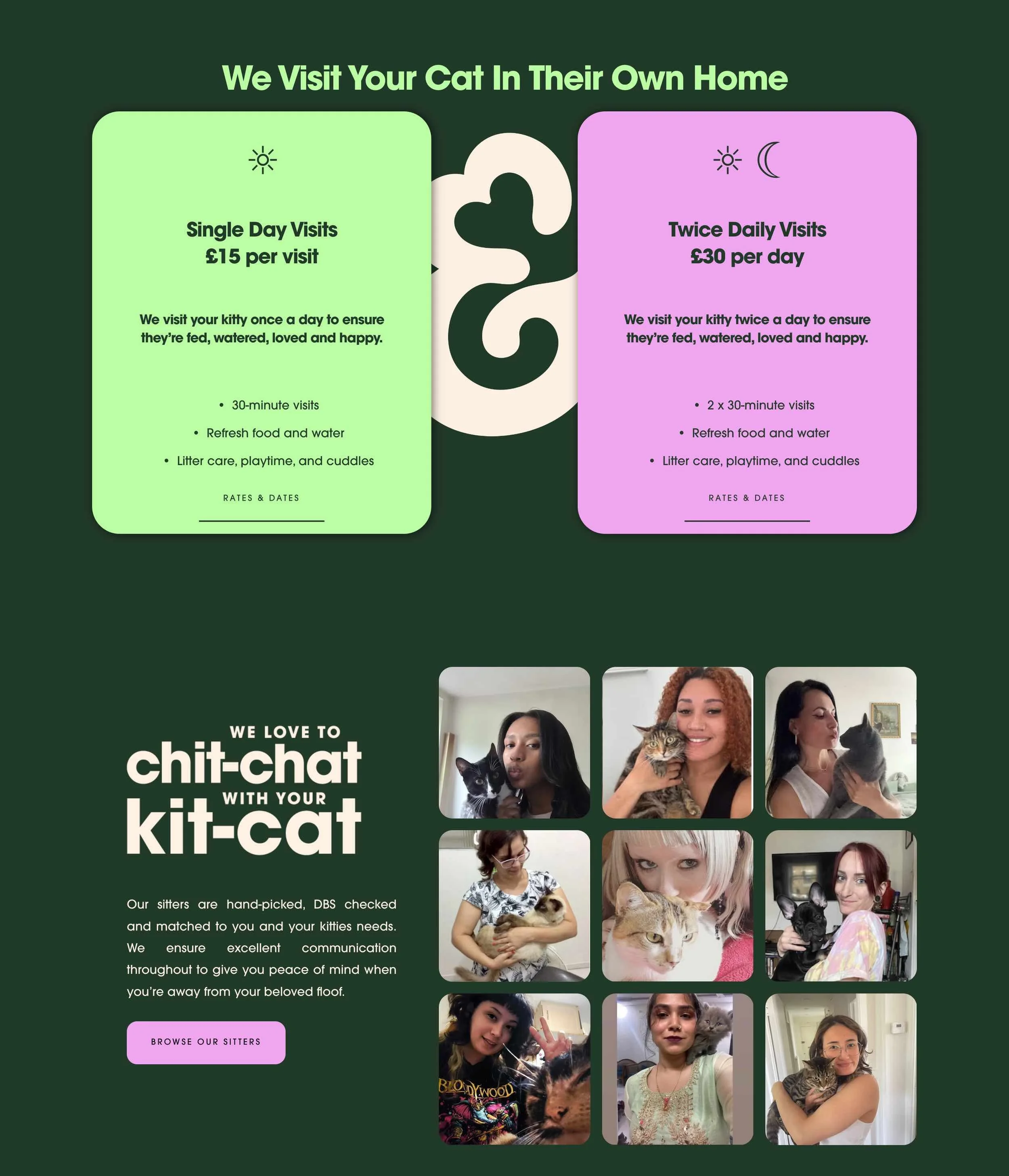 Bas and Boo website design visual