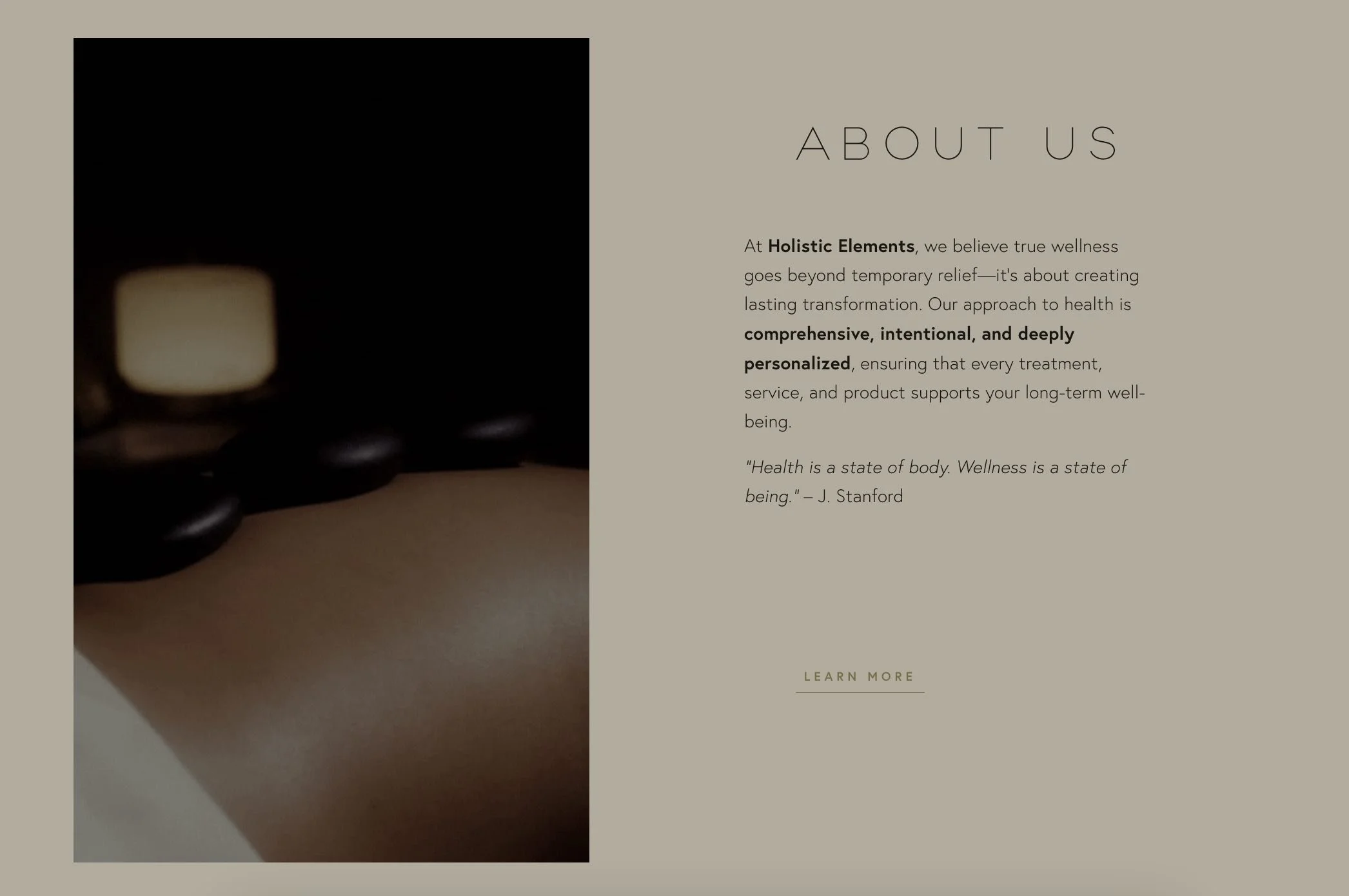 Holistic design project example