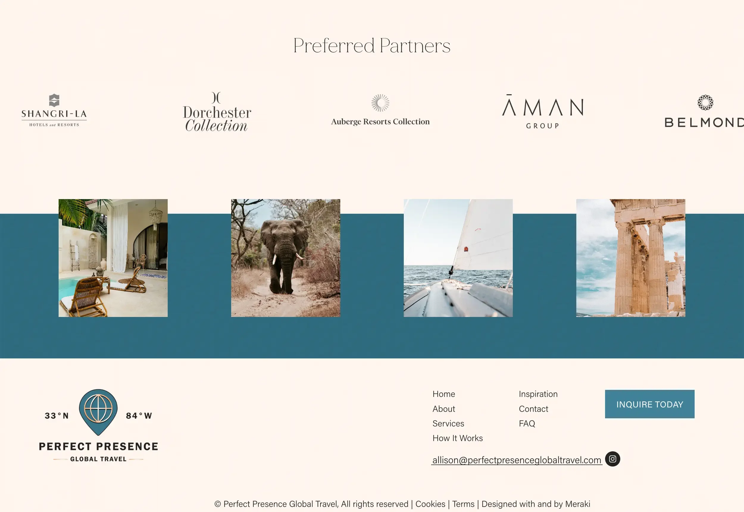 Perfect Presence website partners section