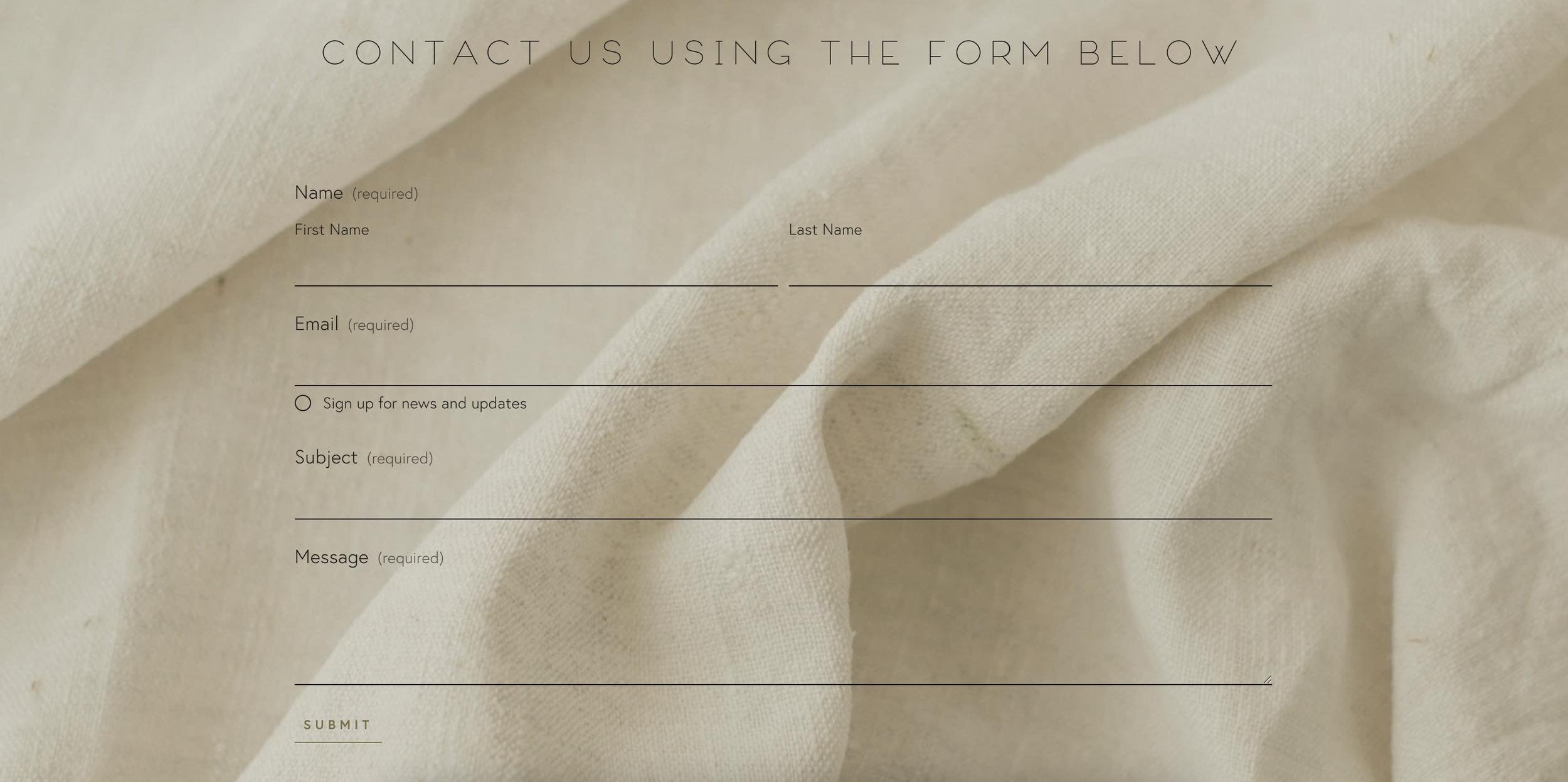 Holistic Elements website design visual