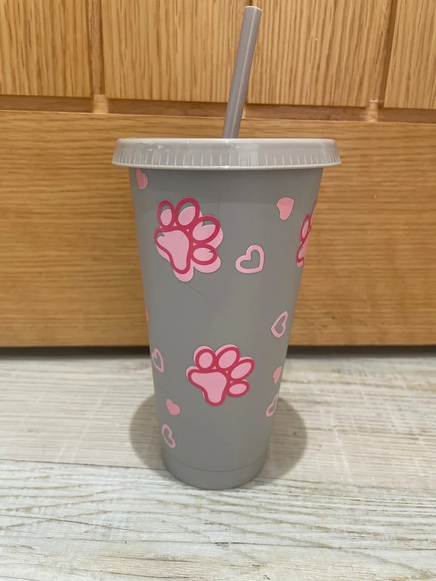 Paw Print Cold Cup