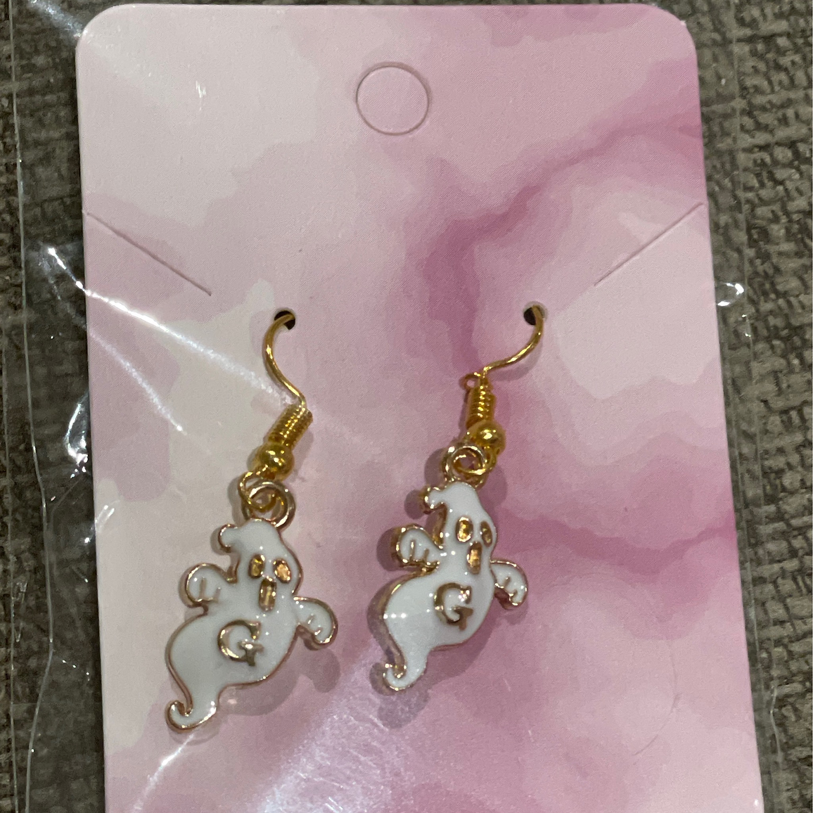 Whimsical Ghost Charm Earrings