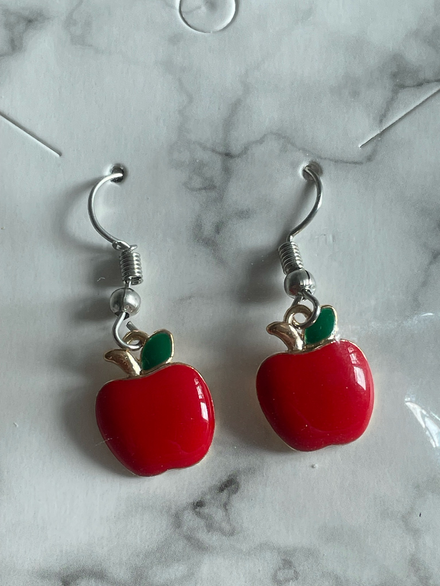 Apple Charm Earrings