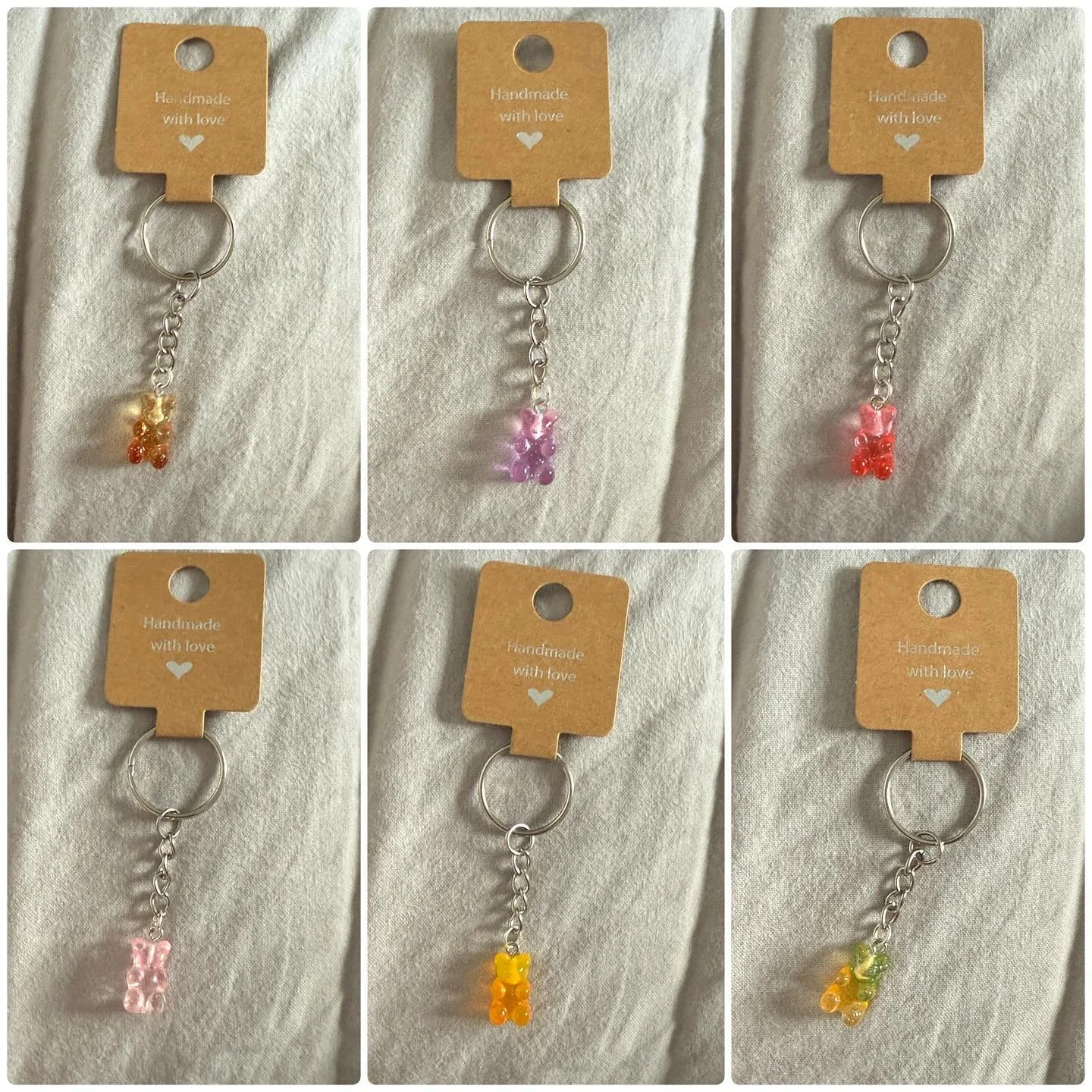 Gorgeous keyrings added to our website today. I love how cute these are. Which colour is your favourite? 

#handmade #handmadekeyrings #gummybears #gummybearkeyring #handmadesmallbusiness #newstock