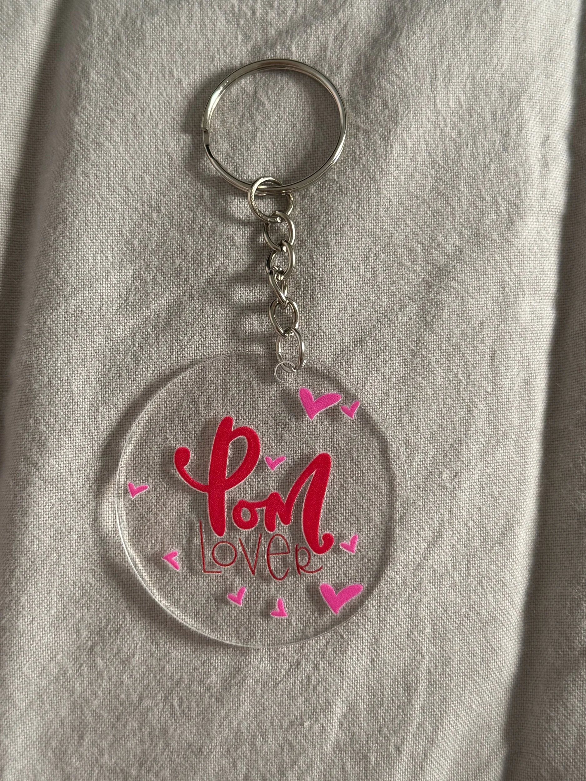Pom Lover Acrylic Keyring