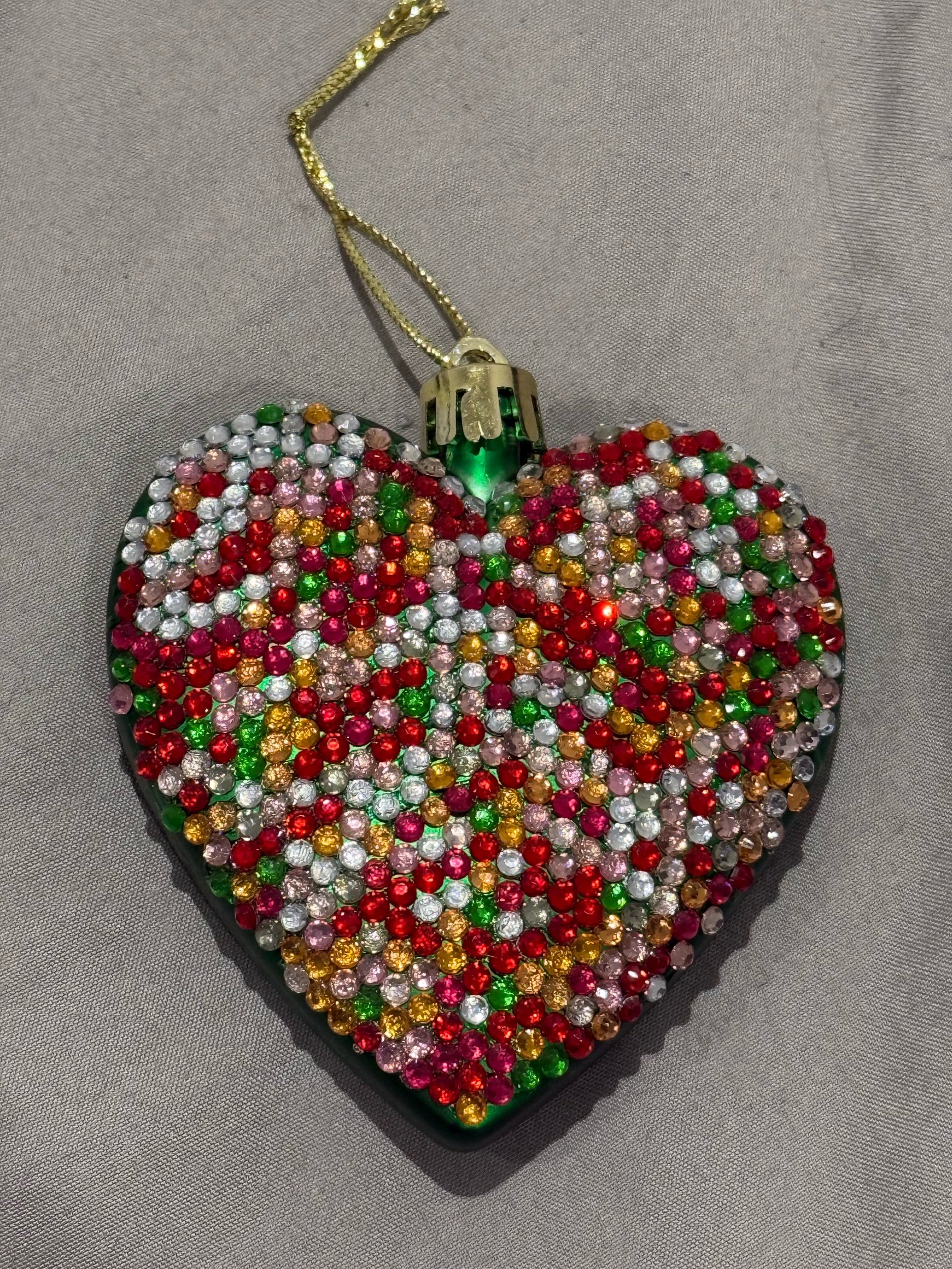 Sparkling Heart Diamanté Bauble