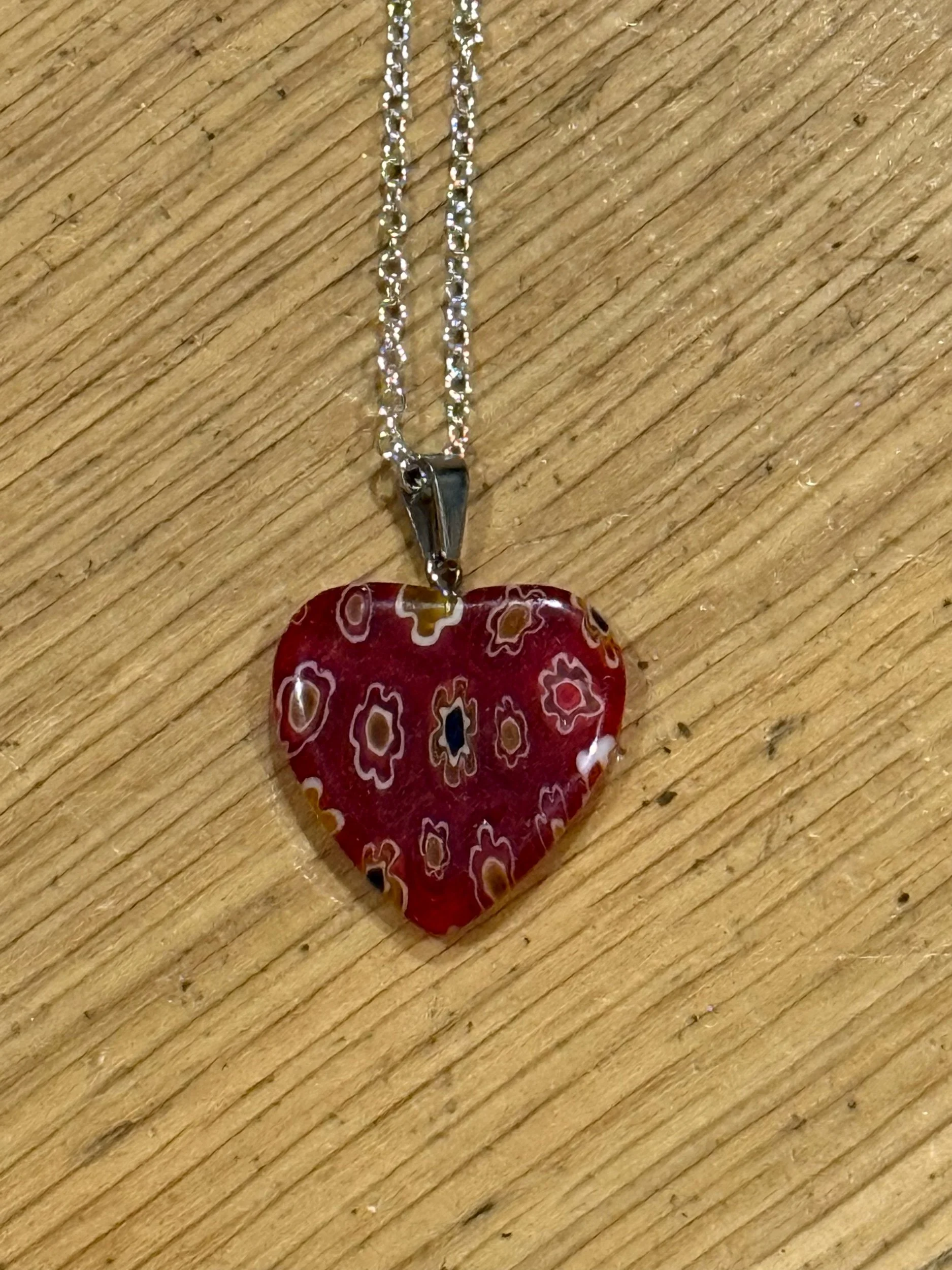 Elegant Floral Heart Necklace