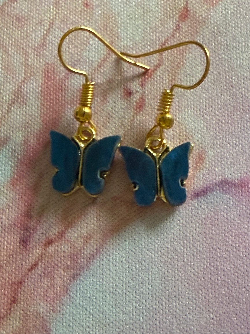 Elegance Butterfly Gold Earrings