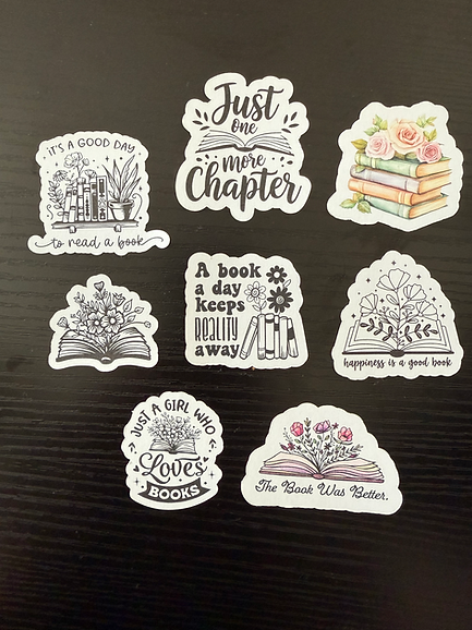 Book Lovers Decorative Stickers Set