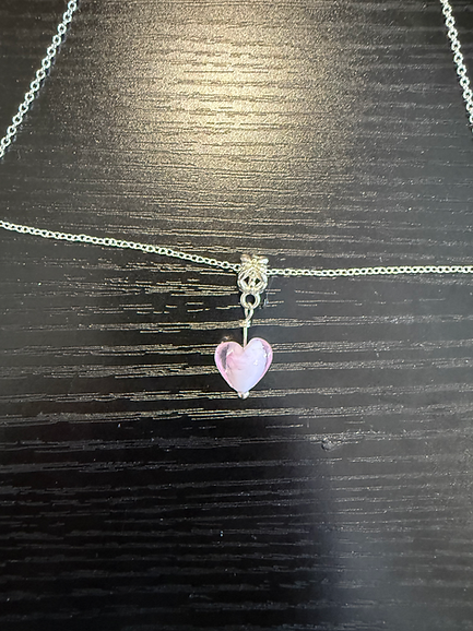 Enchanting Pink Heart Pendant Necklace with Gift Box