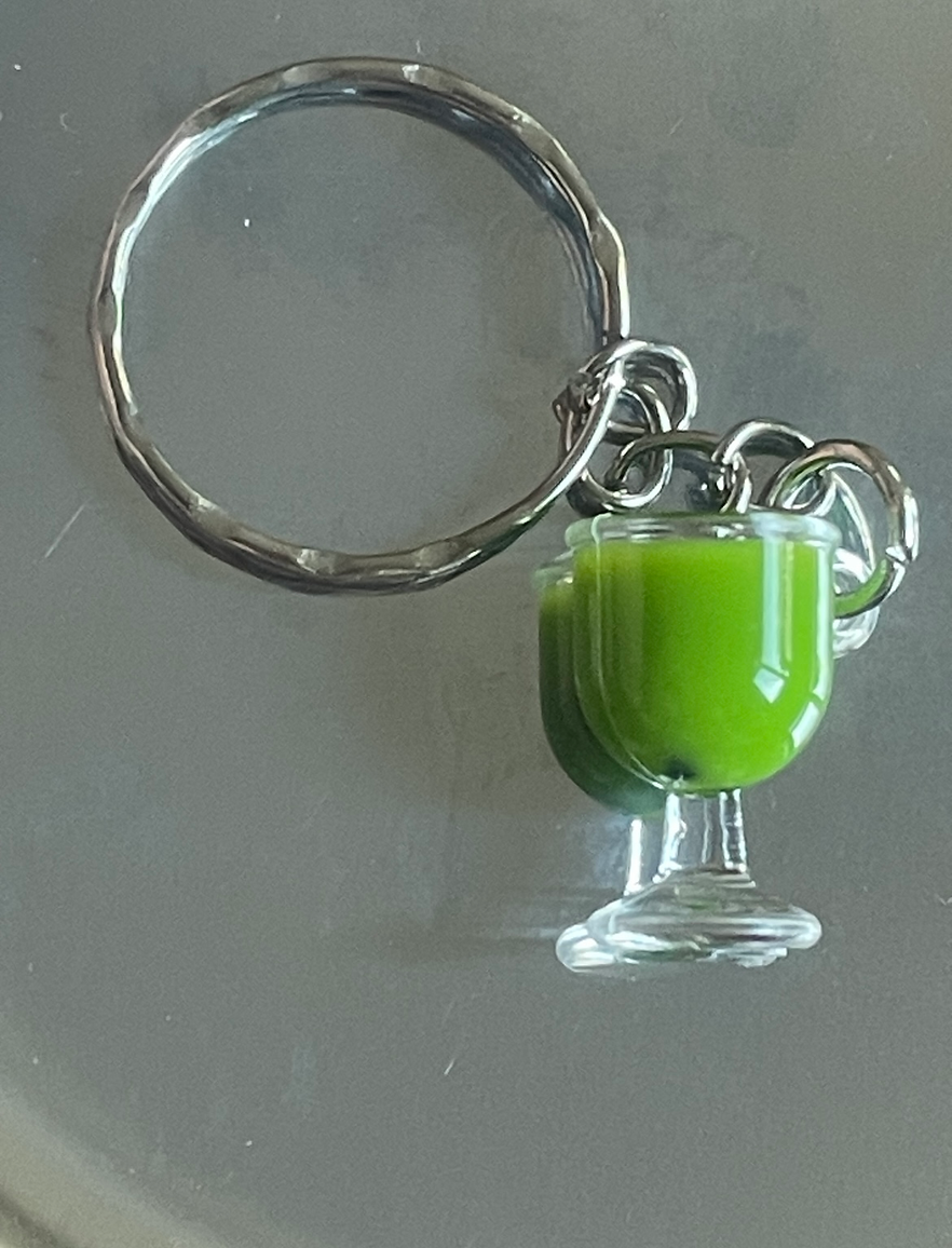 Miniature Cocktail Keyring