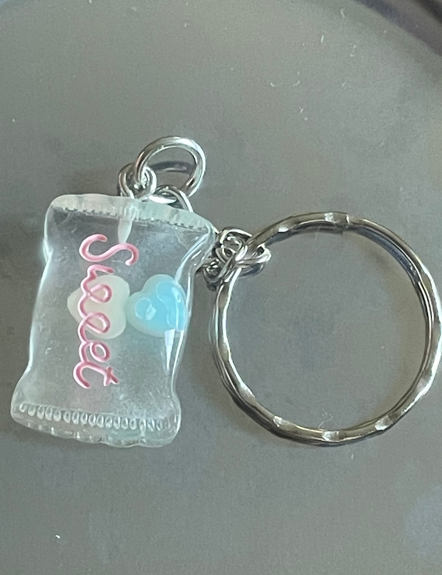 Sweet Pastel Charm Keyring