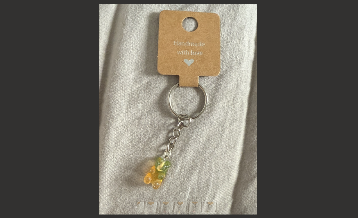 Handcrafted Gummy Bear Keyring