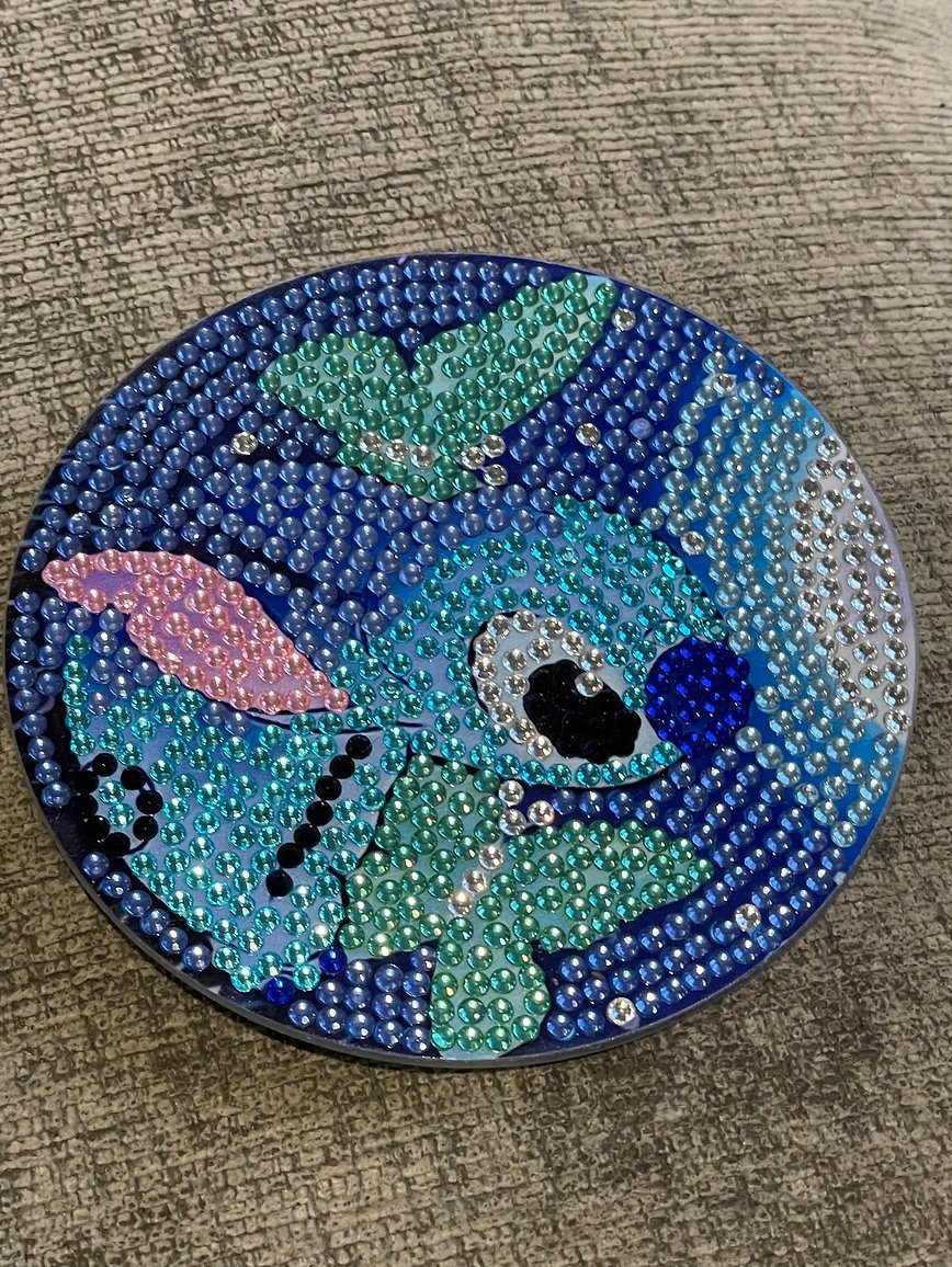 Sparkling Diamond Art Coaster