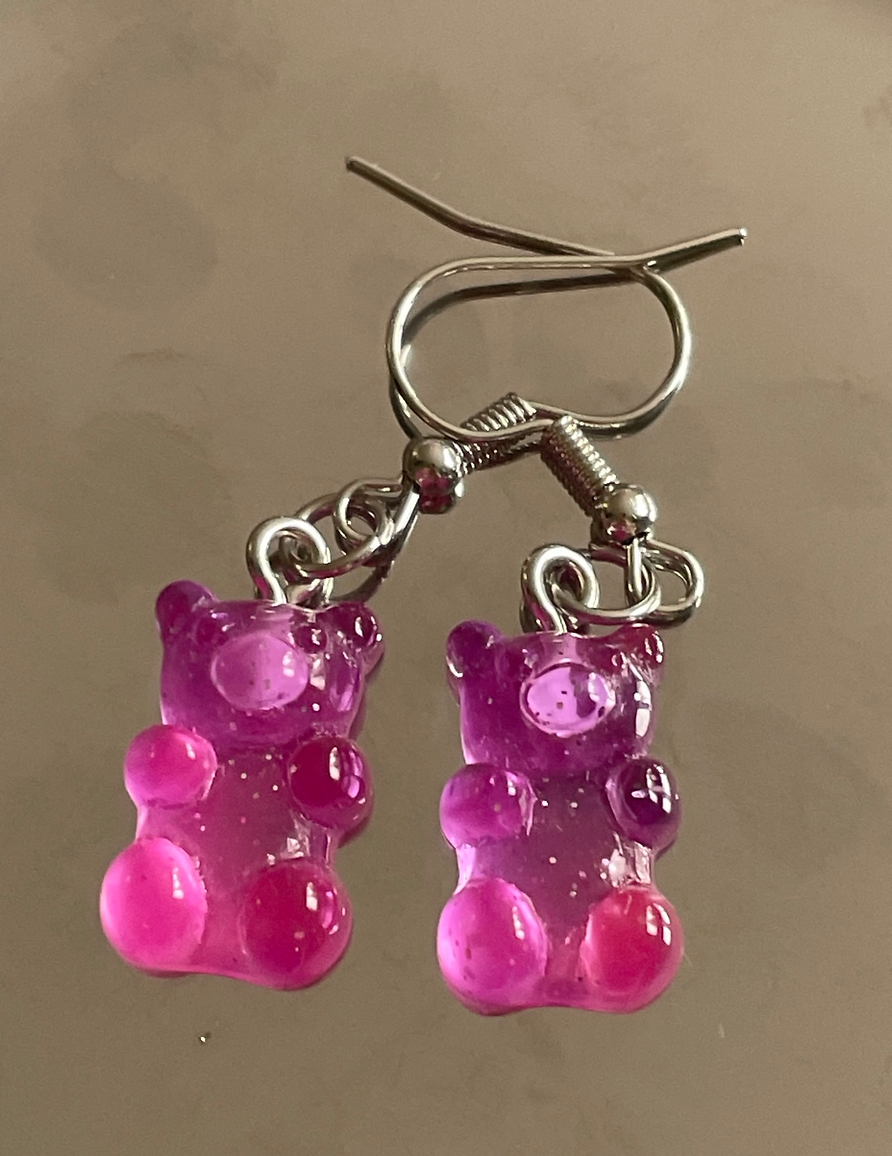 Vibrant Gummy Bear Earrings
