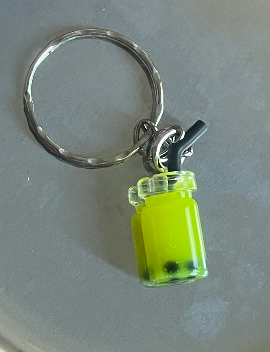 Bubble Tea Charm Keyring