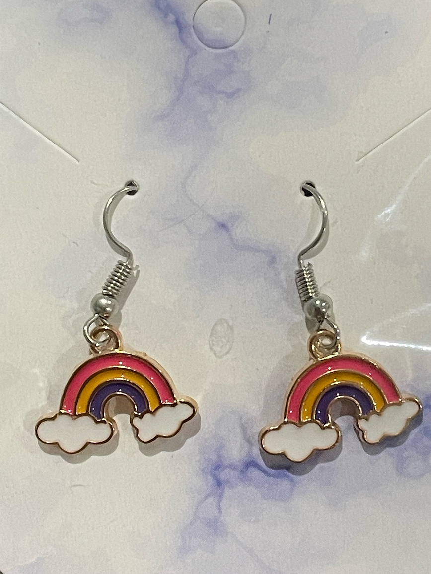 Rainbow Charm Earrings