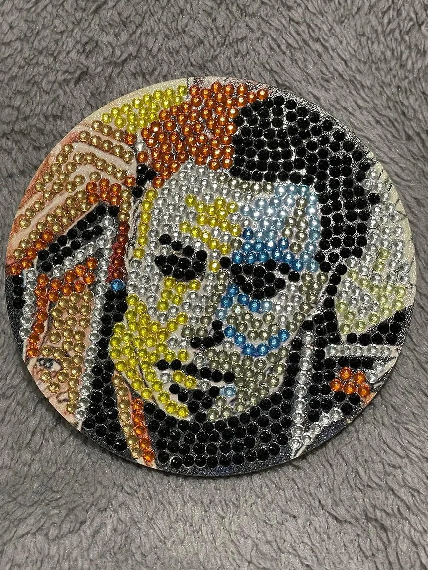 Vibrant Diamond Art Coaster