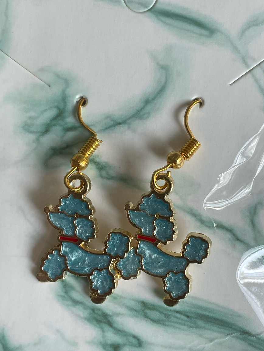 Charming Poodle Earrings