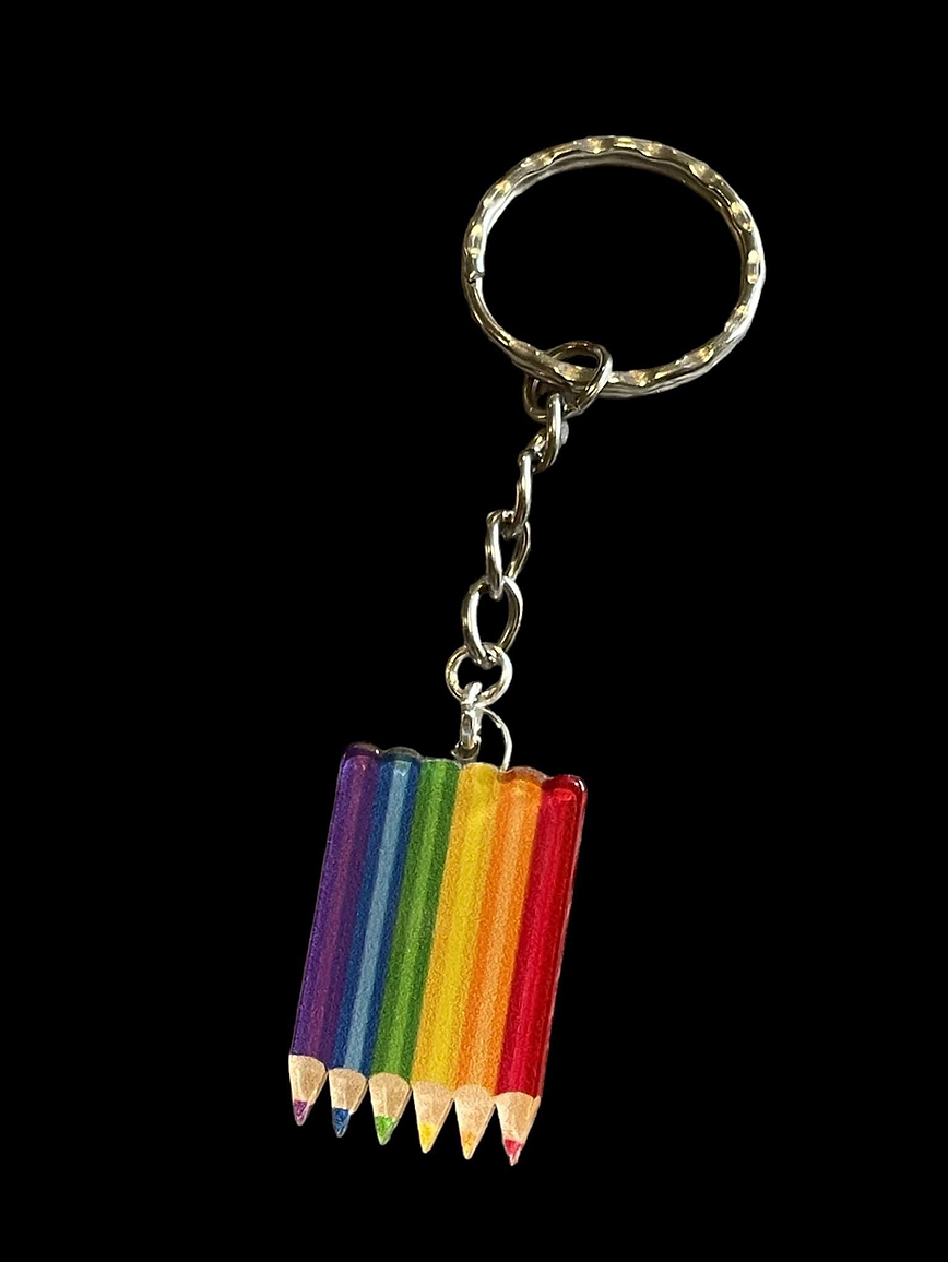 Colorful Pencil Keyring